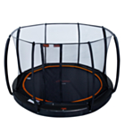 Avyna Trampoline FlatLevel Ø365 met veiligheidsnet | Zwart