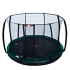 Avyna Trampoline FlatLevel Ø365 met veiligheidsnet | Groen