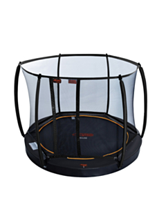 Avyna Trampoline FlatLevel Ø245 met veiligheidsnet | Zwart