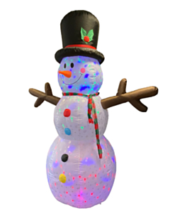 Inflatable Snowman with lighting 2,4m – Avyna