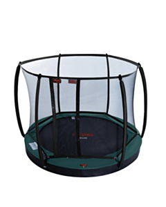 Avyna Trampoline FlatLevel Ø245 met veiligheidsnet | Groen